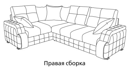 Угловой диван "Николь эко я50+п20"