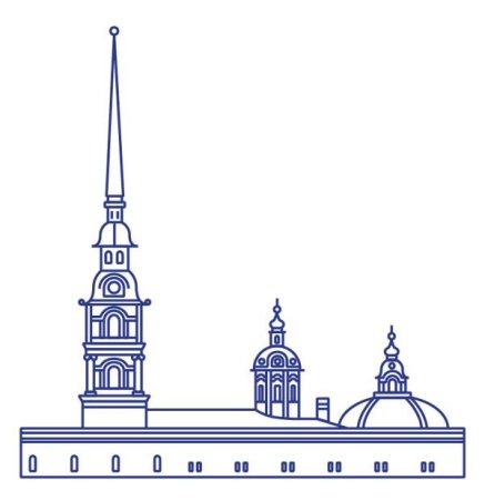 Шпиль Петропавловской крепости вектор