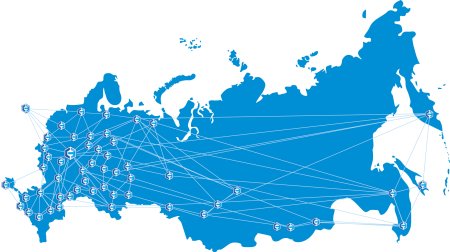 Карта России вектор