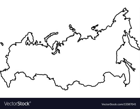 Карта России раскраска