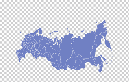 Карта России без фона