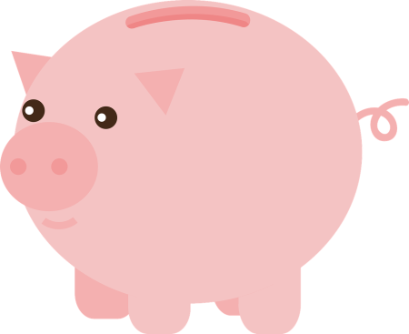 Свинья копилка мультяшная