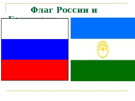 Флаг РФ И Республики Башкортостан