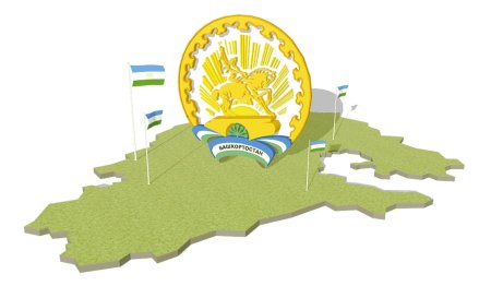 Флаг Республики Башкортостан вектор