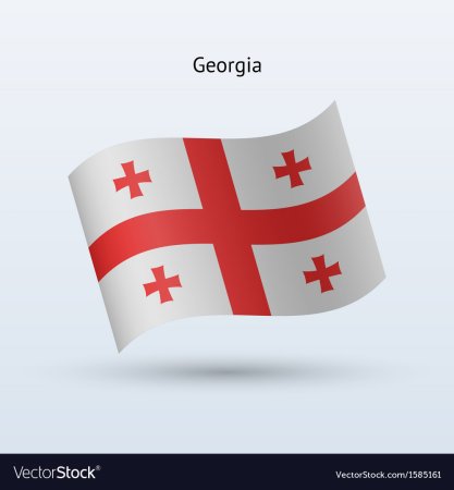 Флаг Грузии вектор