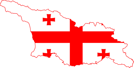 Карта Грузии вектор