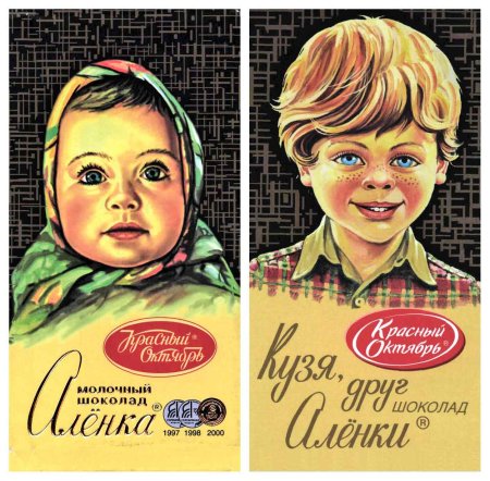 Шоколад Аленка обертка