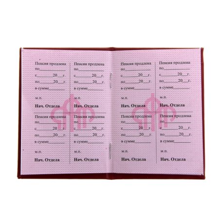 Пенсионная книжка
