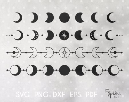 Фазы Луны svg