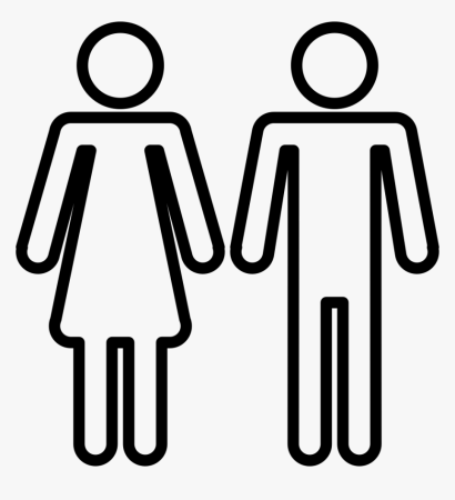 Мужчина и женщина схематично