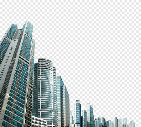 Многоэтажка на белом фоне