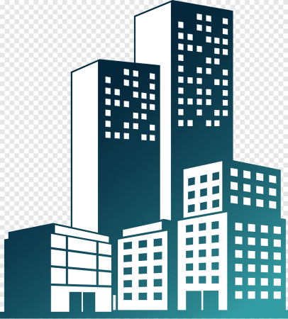 Силуэты домов города