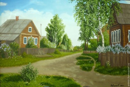 Деревня иллюстрация