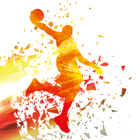 Абстрактные фигуры спортсменов