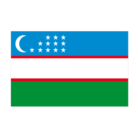 Флаг Узбекистана плоский