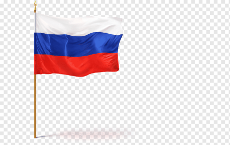 Флажок России на прозрачном фоне