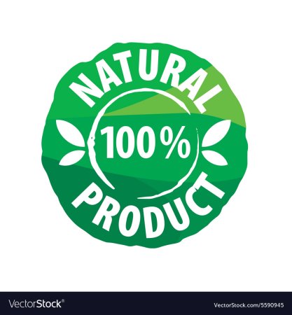 100 Натуральный продукт значок