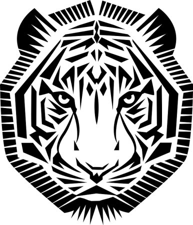 Векторная Графика тигр