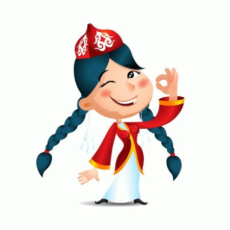 Казахский костюм мальчик и девочка