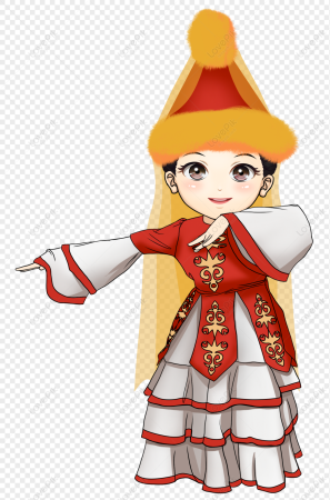 Казашка мультяшная