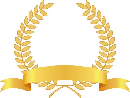 Золотой венок с лентой