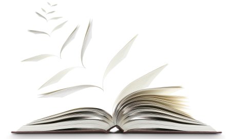 Книги летят без фона