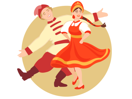 Народные танцы вектор
