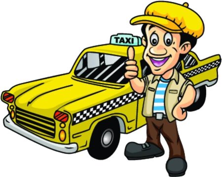 Таксист мультяшный