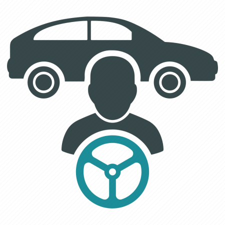 Нарисованная девушка с авто