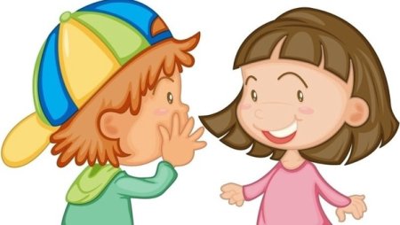 Мультяшный ребенок говорит