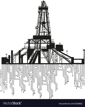 Стилизованная нефтяная вышка