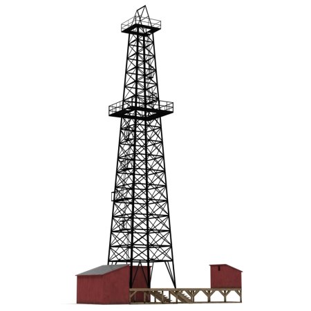 Нефтяная вышка силуэт