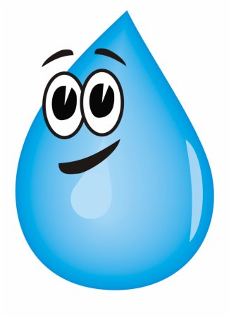 Капля воды мультяшная