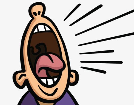 Кричащий человек карикатура