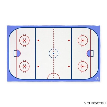 Хоккейная площадка вид сверху сбоку