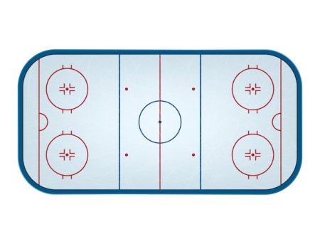 Хоккейная коробка вид сверху