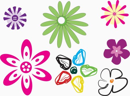Цветок в векторе для coreldraw
