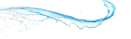 Поток воды на прозрачном фоне