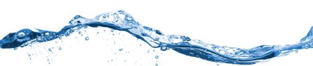 Вода на белом фоне
