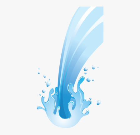 Струя воды без фона вектор