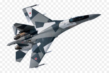 Истребитель су35 на белом фоне