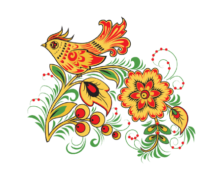 Рамка в стиле Хохлома