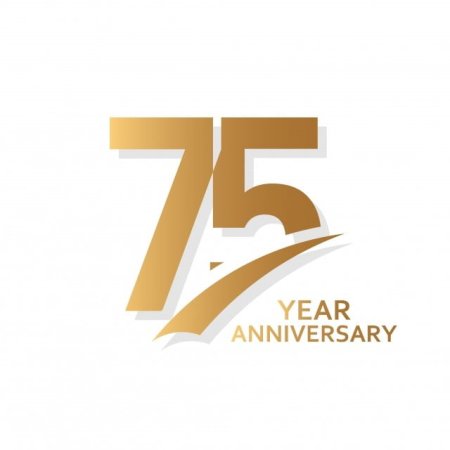 75 Лет надпись
