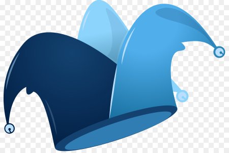 Шапка шута на прозрачном фоне