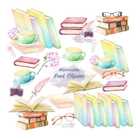 Книги акварель