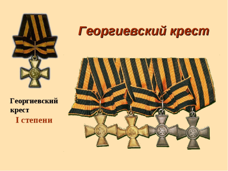 Георгиевский крест в геральдике