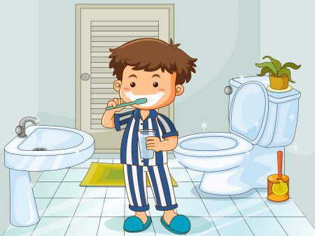 Рисунок гигиенические процедуры