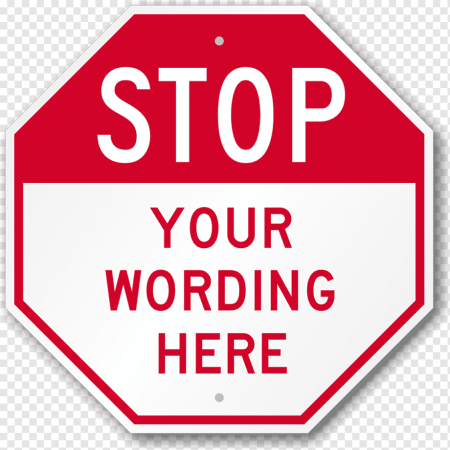 Зона stop знак