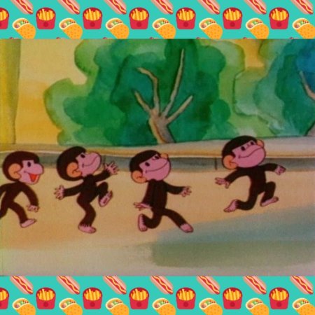 Обезьяна на Лиане рисунок