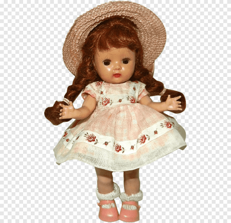 Кукла на прозрачном фоне